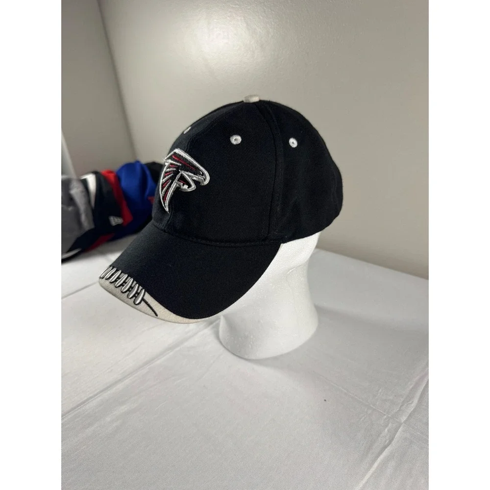 Atlanta Falcons NFL Hat Black Adjustable Football Stitching Baseball Cap Mens